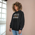 Mom Life Hoodie - "Powered by Coffee & Chaos" Pullover for Moms