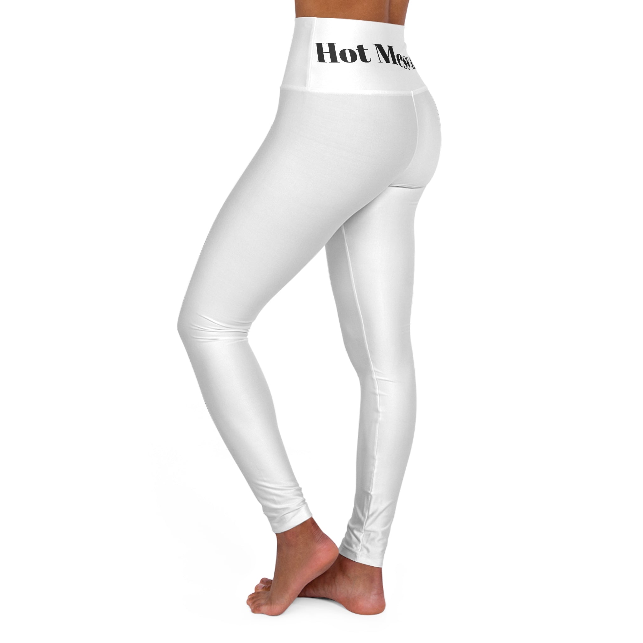 Yoga Leggings — High Waist "Do Not Mess Mama" Motivational Activewear