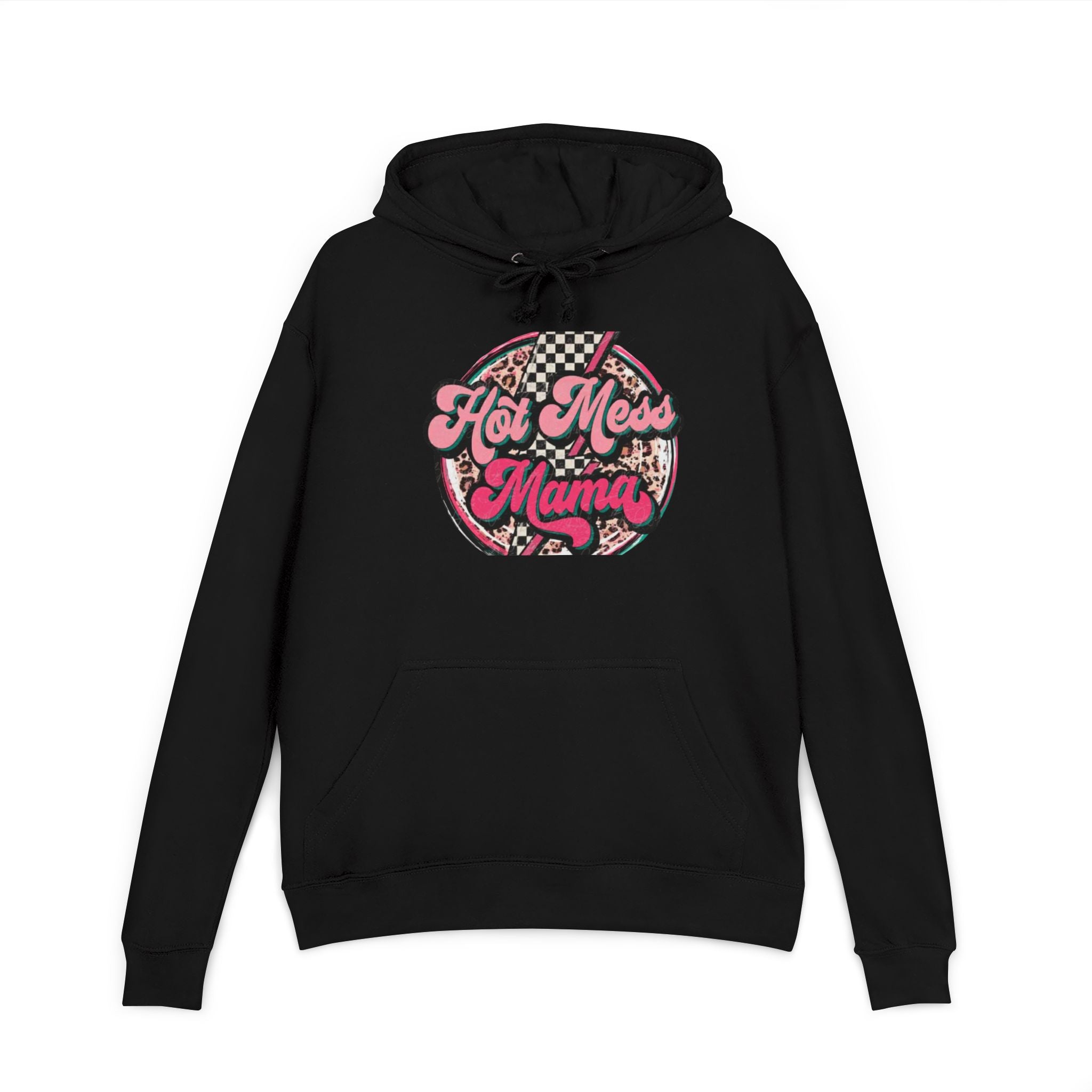 Hot Mess Mama Hoodie — Funny Mom Graphic Pullover