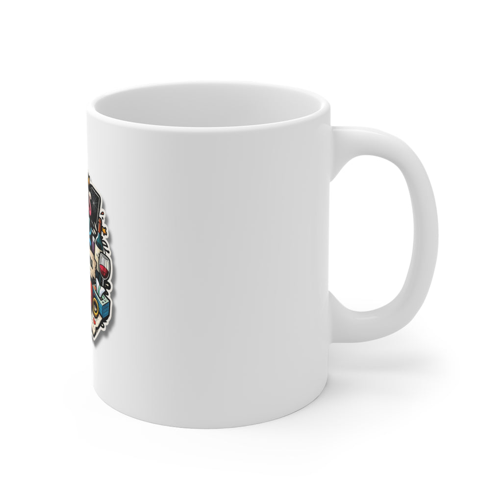 Hot Mess Mama Mug — "Broken & Drama" Funny Coffee Cup for Moms