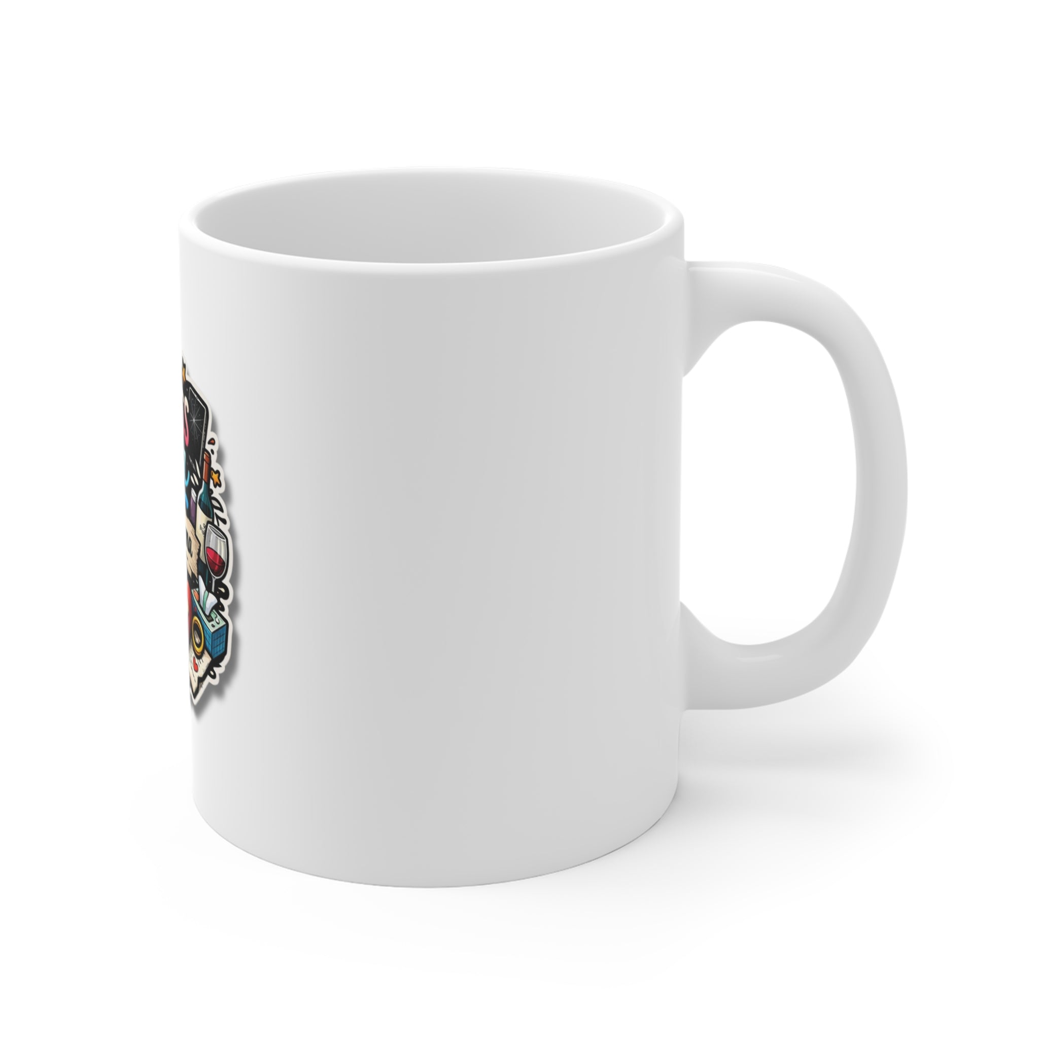 Hot Mess Mama Mug — "Broken & Drama" Funny Coffee Cup for Moms